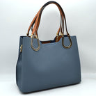 Textured Faux Leather Horseshoe Handle Women’s Tote Bag - Tote Bag