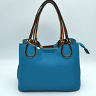 Textured Faux Leather Horseshoe Handle Women’s Tote Bag - Tote Bag
