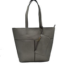 3 In 1 Large Soft Faux Leather Womens Tote Handbags - Tote Bag