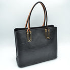 Solid Faux Leather Tote Bag Shoulder Bag - Tote Bag