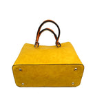 Solid Faux Leather Tote Bag Shoulder Bag - Tote Bag