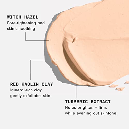 Versed Photos, Please - Tightening, Brightening Face Mask with Turmeric and Kaolin Clay - Pore-Tightening, Hydrating Facial Mask Exfoliates, Removes Blackheads, Evens Skin Tone (1.5 fl oz) - Charming Charlie