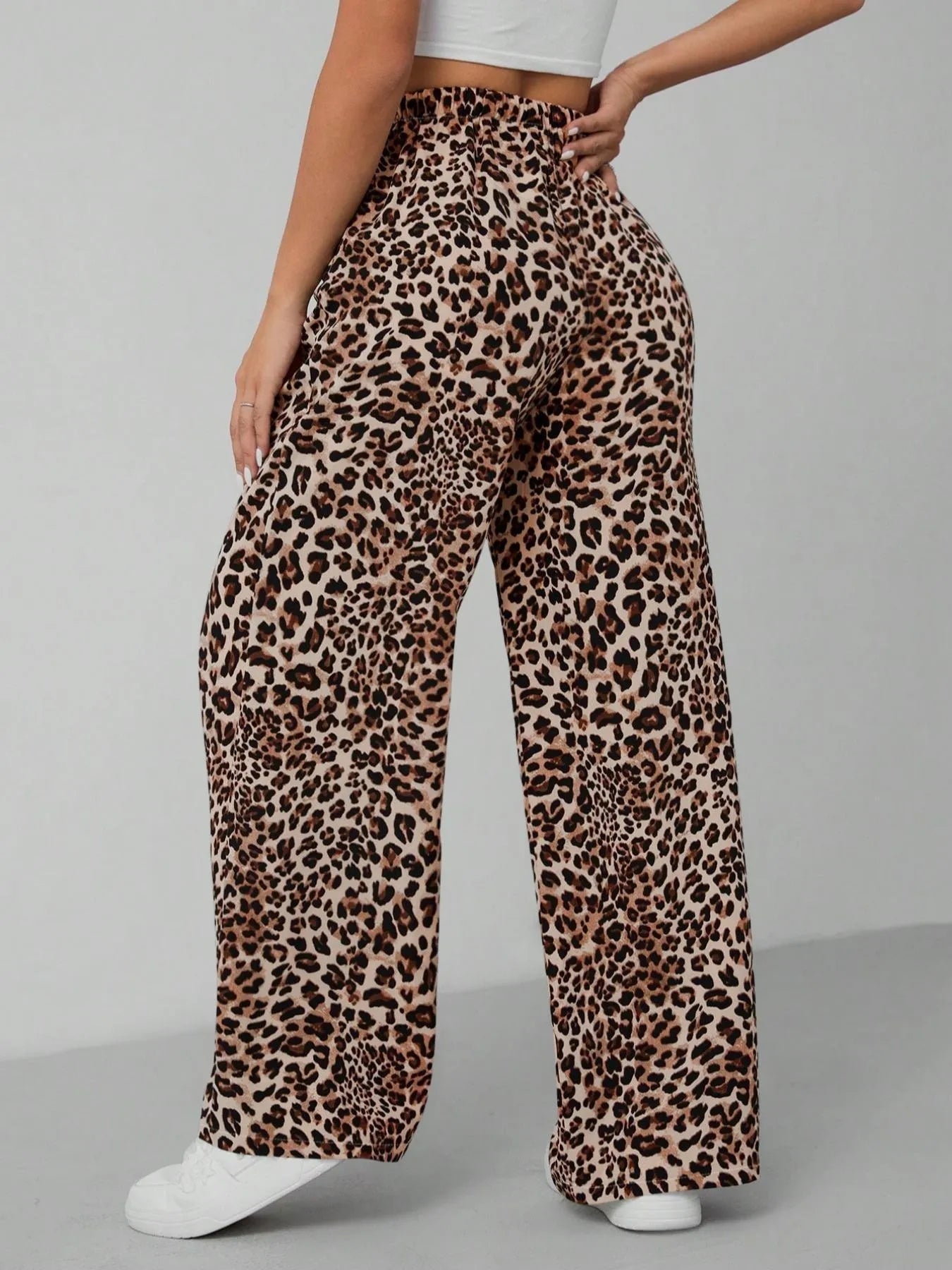 Leopard Print Wide Leg Pants – Charming Charlie