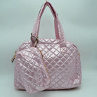 2-in-1 Large Quilted Tote Bag with Pouch - Tote Bag