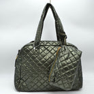 2-in-1 Large Quilted Tote Bag with Pouch - Tote Bag