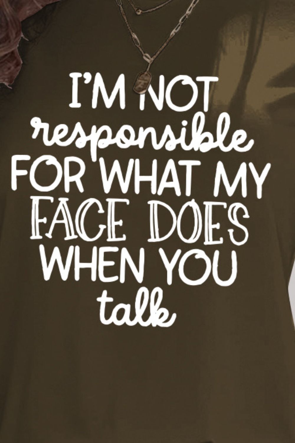 Letter Graphic Round Neck Short Sleeve T-Shirt - Charming Charlie