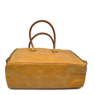 Women’s Studded Faux Leather Whipstitch Shoulder Bag Tote - Tote Bag