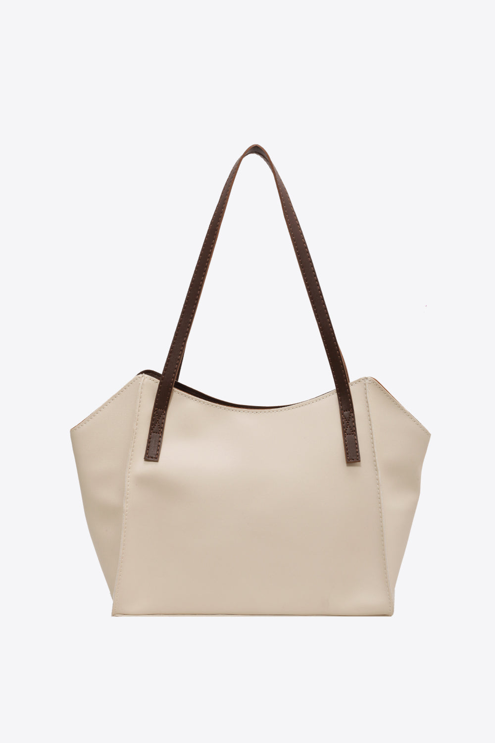 Buy the Calvin Klein White and Beige Canvas Tote Bag