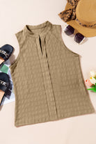 Textured Notched Tank - Charming Charlie