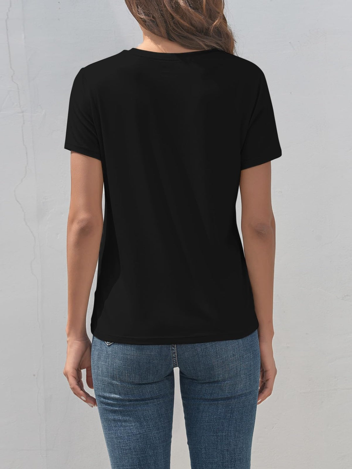 Graphic Round Neck Short Sleeve T-Shirt - Charming Charlie