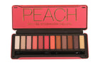 BYS Peach Eyeshadow Palette Tin with Mirror Applicator 12 Matte & Metallic Shades - Charming Charlie