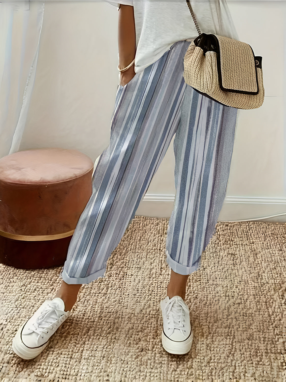 Striped Pants with Pockets - Charming Charlie