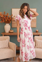 Daytime Romance Floral Midi Dress - Charming Charlie