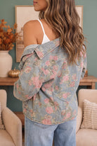 Rosy Days Floral Denim Jacket - Charming Charlie