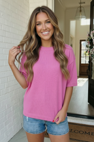 Pretty in Pink Oversized Knit Sweater - Charming Charlie
