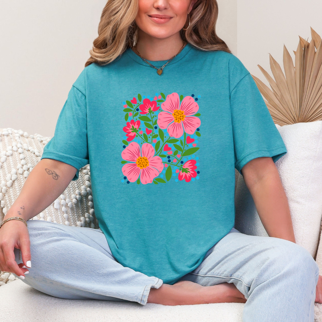 Floral Arrangment Graphic Tee - Charming Charlie