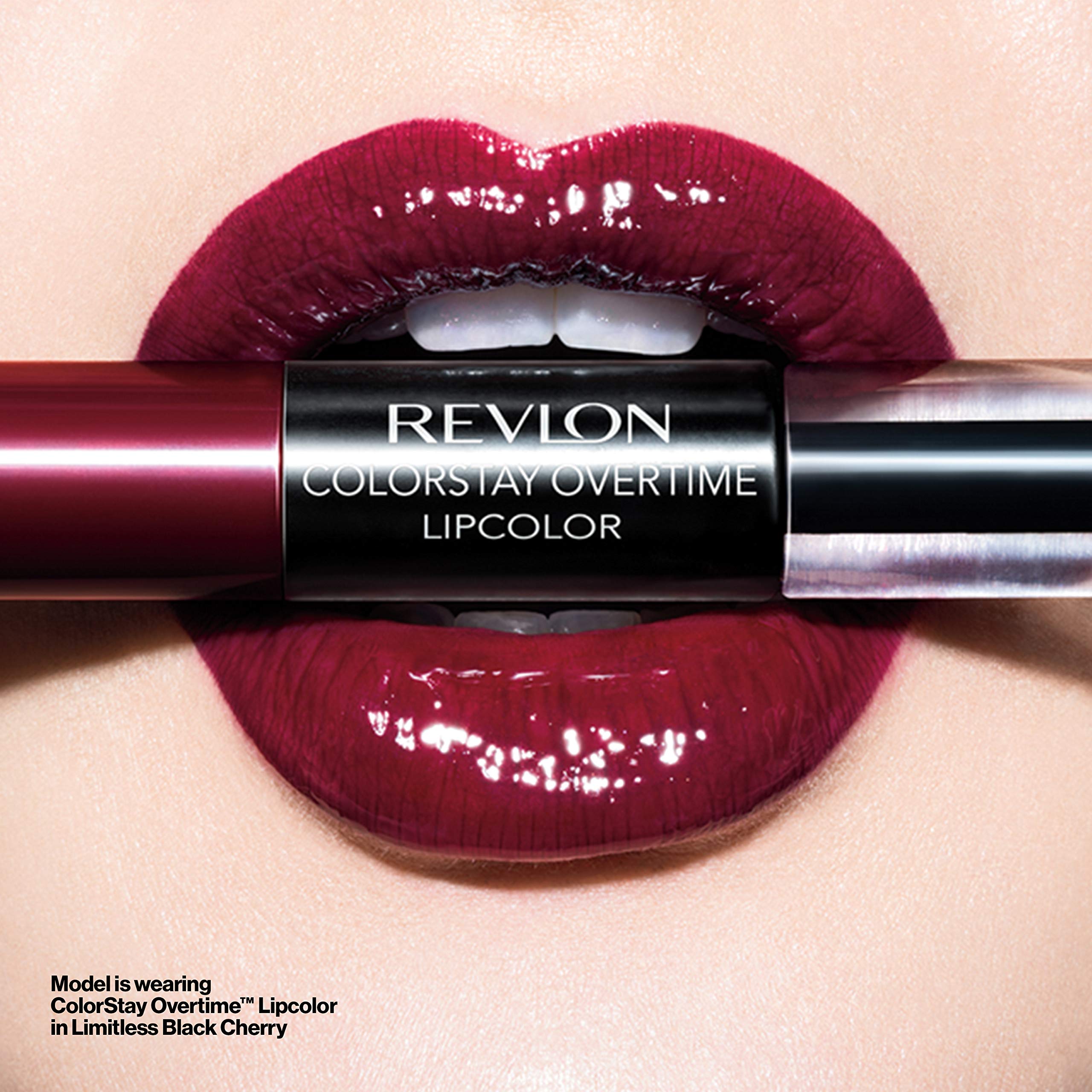Revlon Liquid Lipstick with Clear Lip Gloss, ColorStay Overtime Lipcolor, Dual Ended with Vitamin E, 470 All Night Fuchsia, 0.07 Fl Oz - Charming Charlie