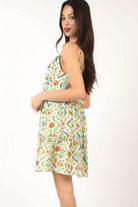 VERY J Floral Back Smocked Ruffled Mini Dress - Charming Charlie