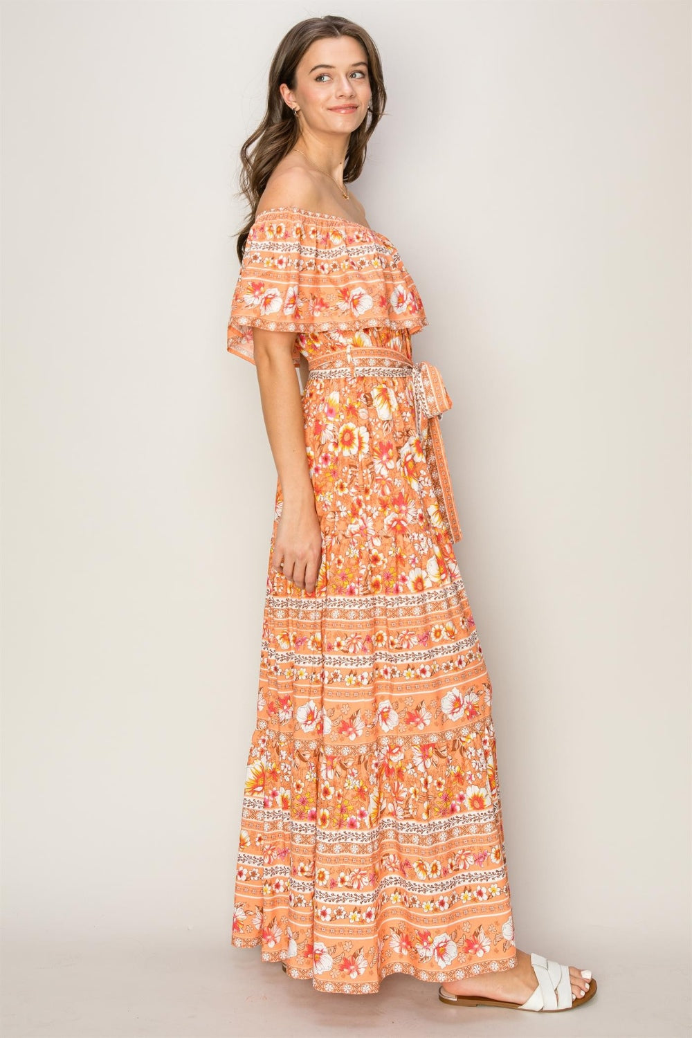 KIDS TIE FRONT MAXI DRESS 4-10 WINGS OF PEGASUS