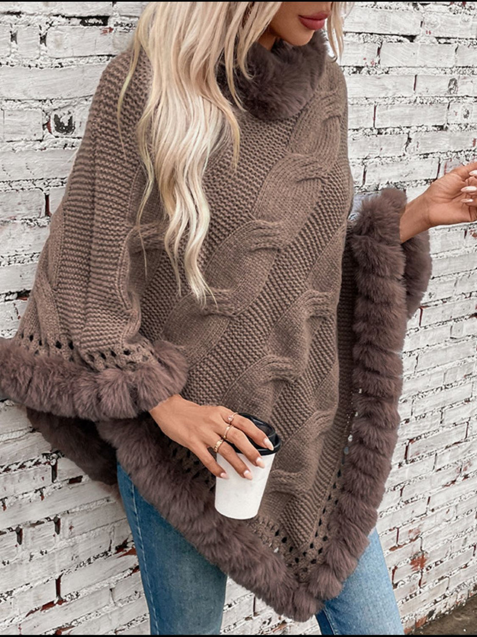 The Charlie Fuzz Poncho Top main image 1