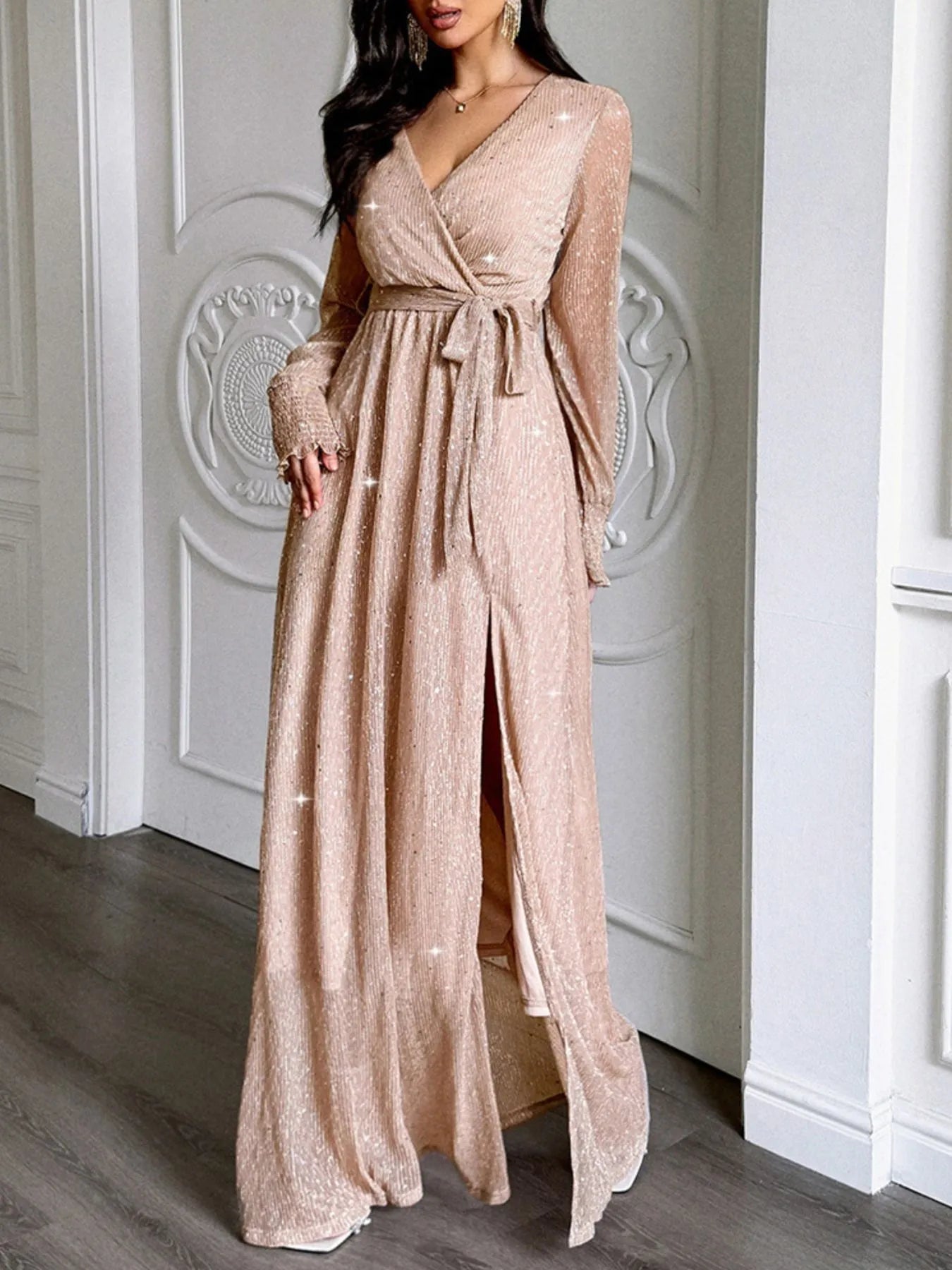 Winter Coats Stylish Winter Dress For Ladies Cavosen Elegant Dresses For  Women Long Black Long Sleeve