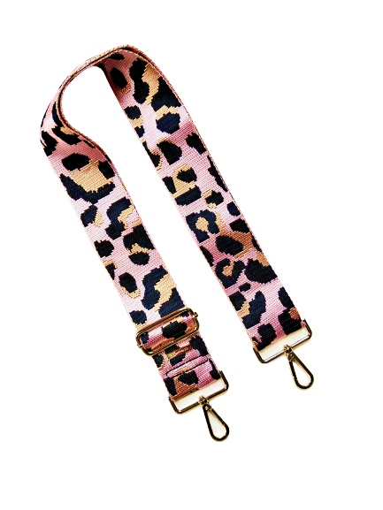 Leopard Cheetah Guitar Purse Strap - 10 Colors available