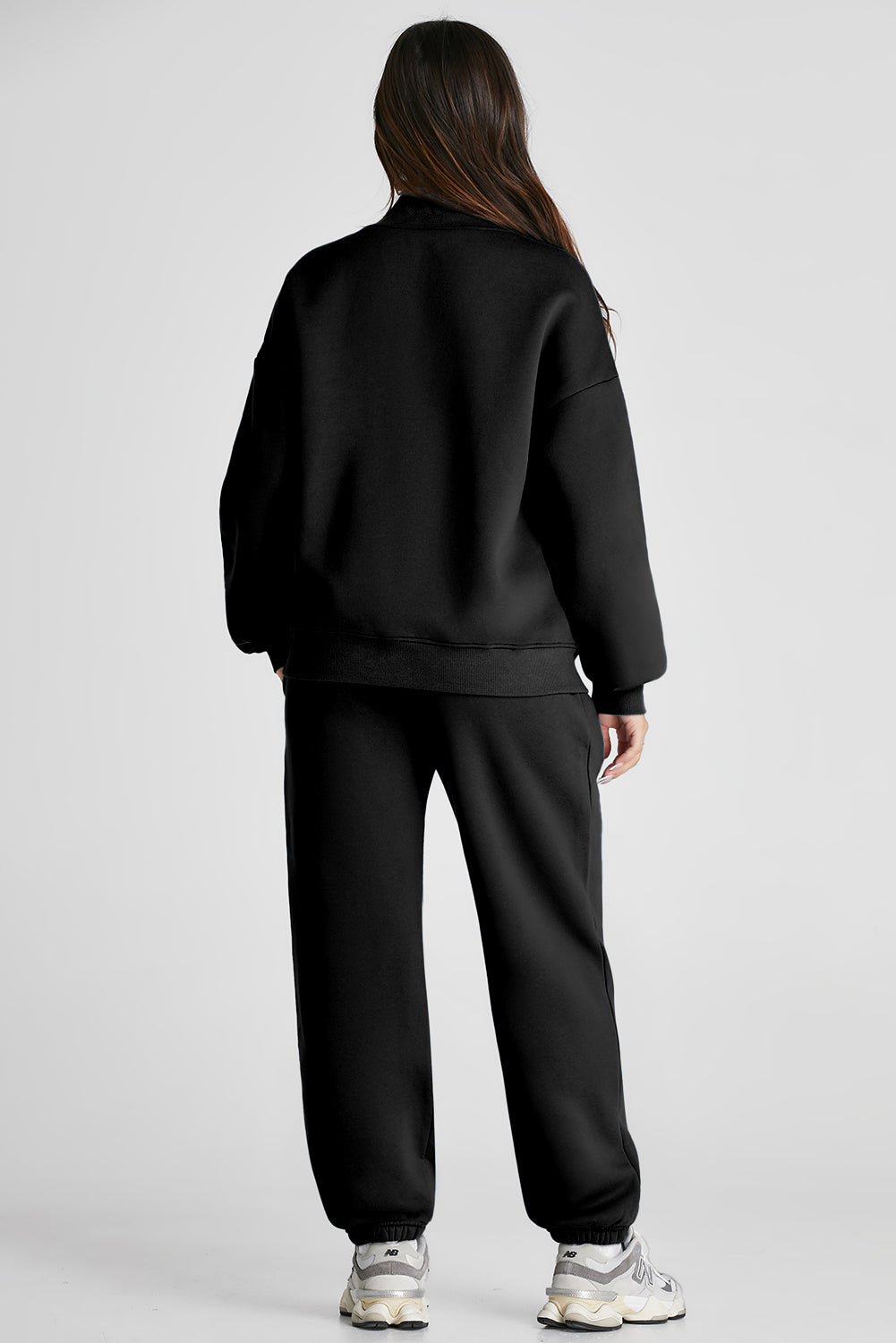 Quarter Zip Long Sleeve Top and Pants Set – Charming Charlie