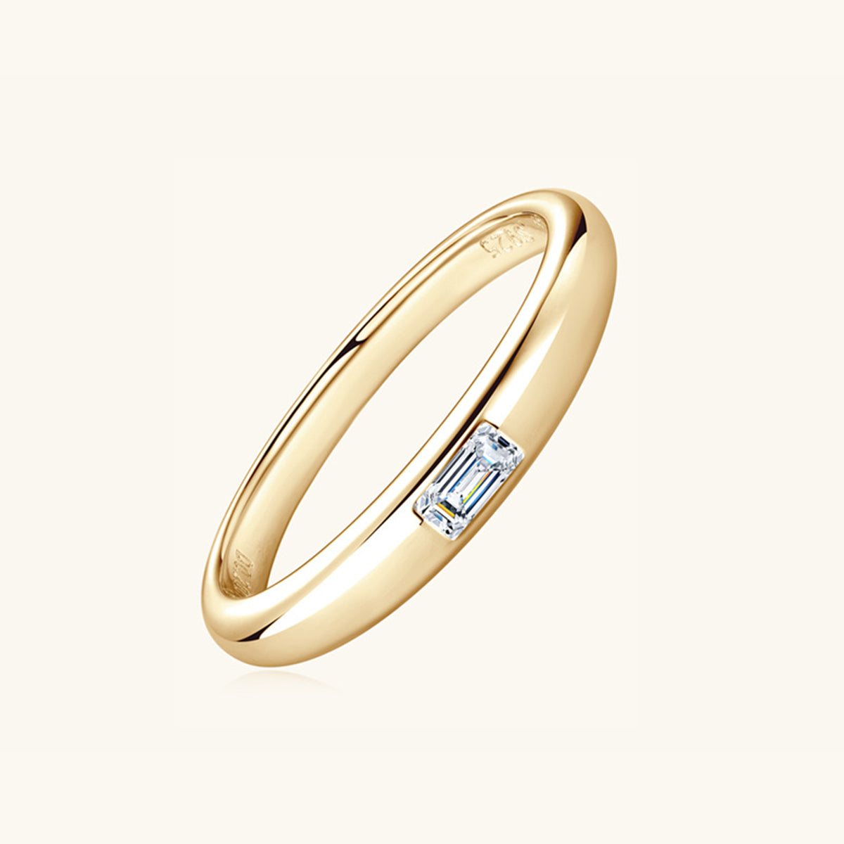 Adored 1 Carat Moissanite 925 Sterling Silver Ring