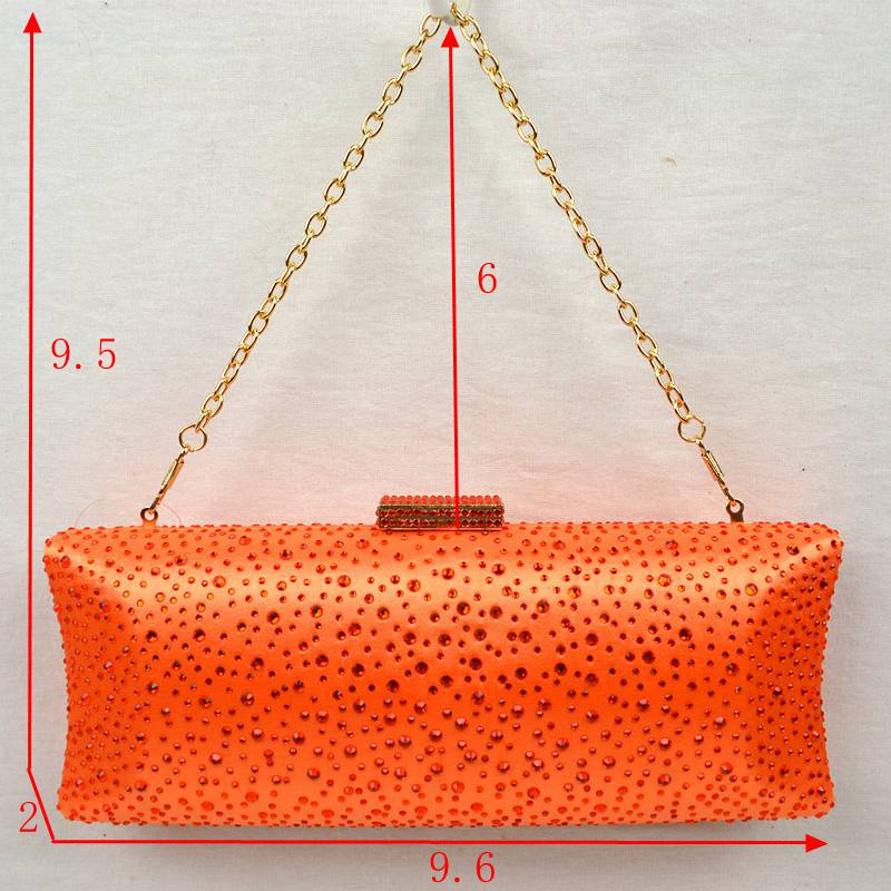 Elegant Studded Crystal Clutch Womens Evening Bag - Evening Bags