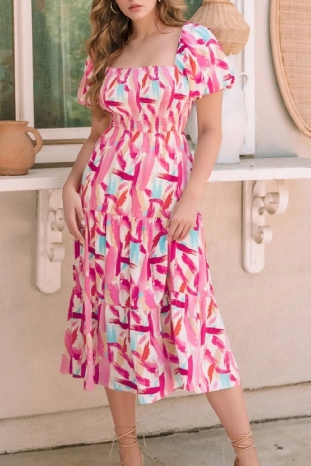 aje nova shirt midi dress Aje - Nova Pleated Midi Dress (Size 12) – Goldie's