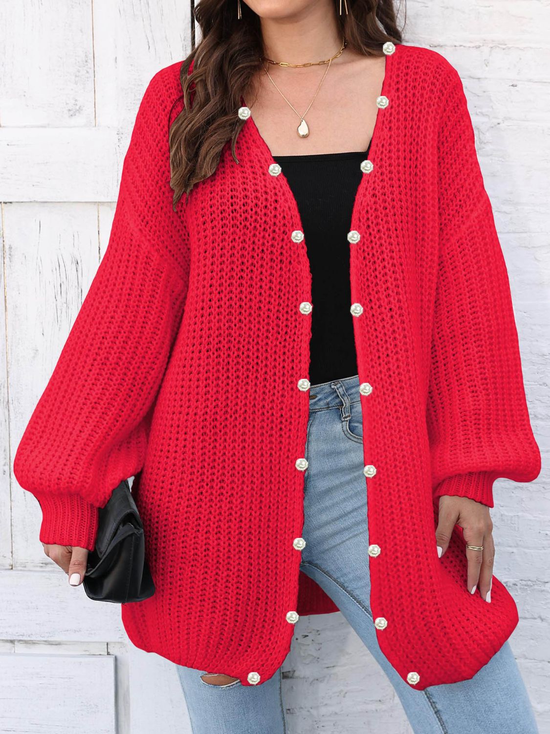 Open Front Long Sleeve Cardigan - Charming Charlie