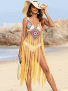 Fringe Spaghetti Strap Cover-Up - Charming Charlie