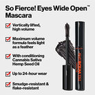 Revlon So Fierce Eyes Wide Open Mascara with Push-up Brush, For Volumizing & High Lifting Eyelashes, Smudge-proof, Flake Resistant, 101 Blackest Black, 0.24 fl oz - Charming Charlie