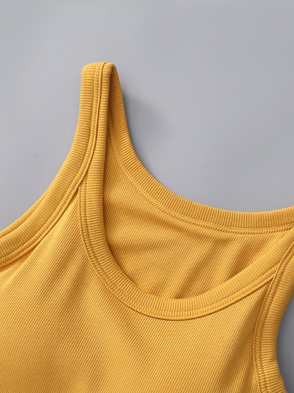 Round Neck Tank with Bra - Charming Charlie