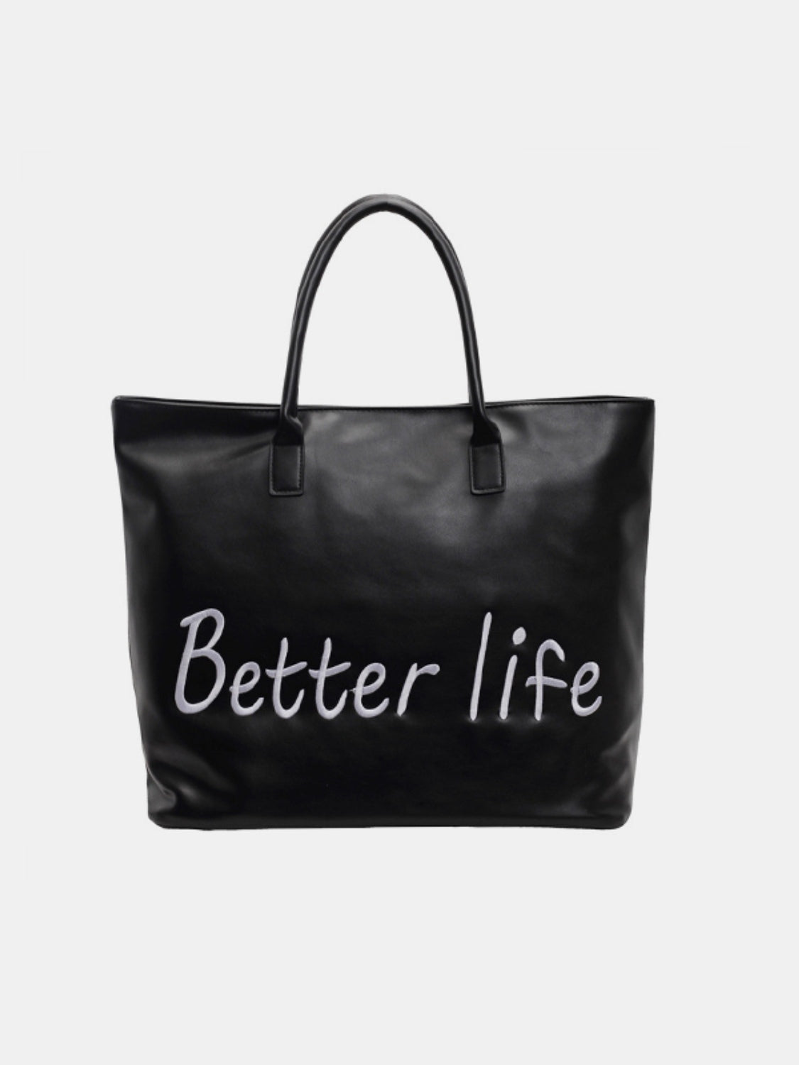 BETTER LIFE PU Leather Tote Bag - Charming Charlie