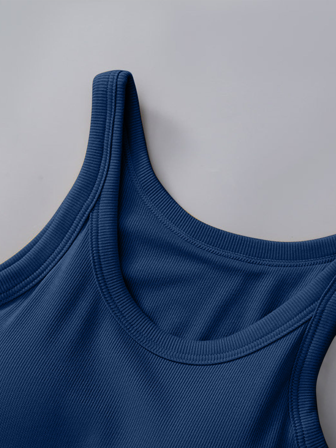 Round Neck Tank with Bra - Charming Charlie