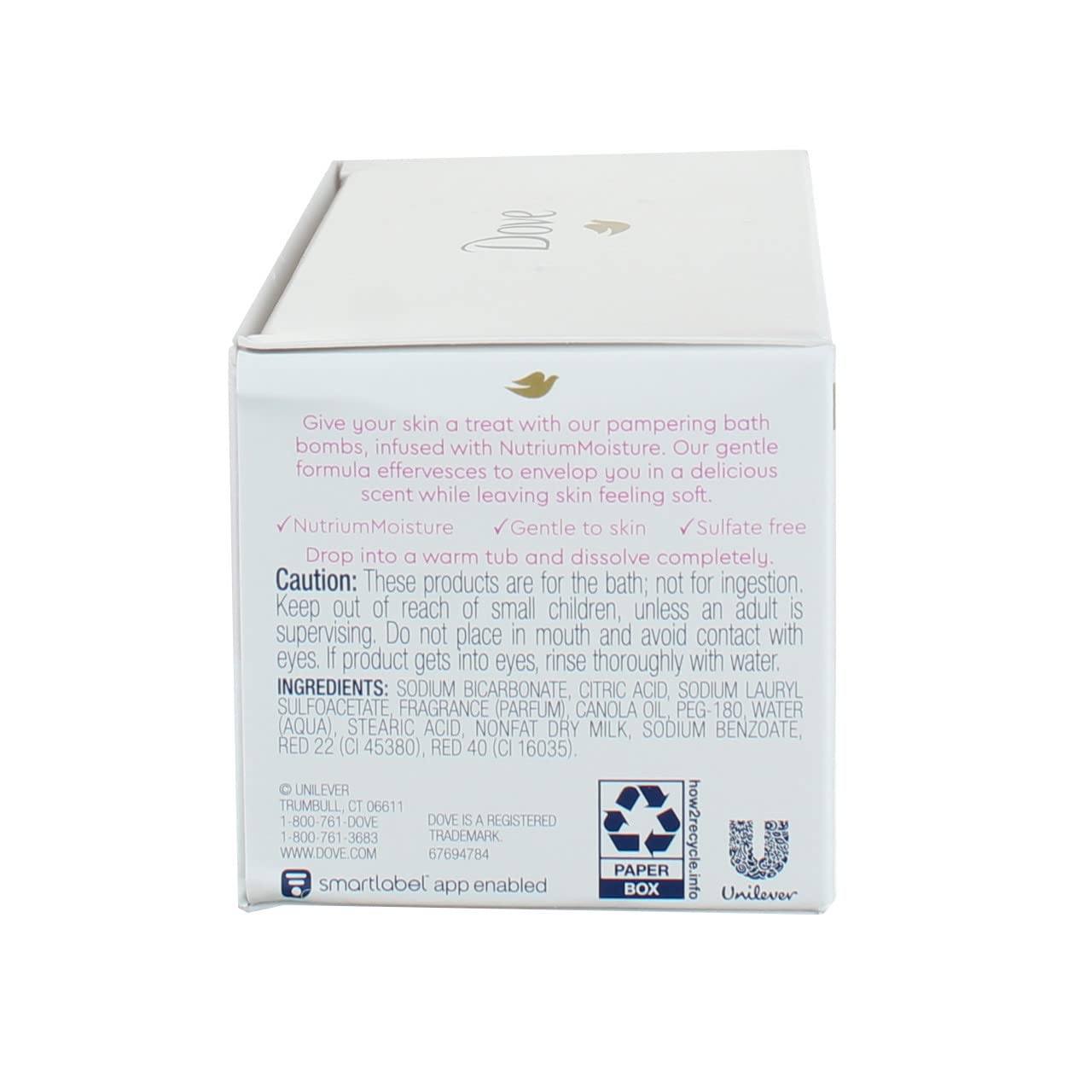 Dove Milk Swirls Bath Bombs, Rosewater & White Chocolate, 2 CT, 2.8 Oz Ea 2 CT - Charming Charlie