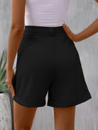 Pocketed Mid-Rise Waist Shorts - Charming Charlie
