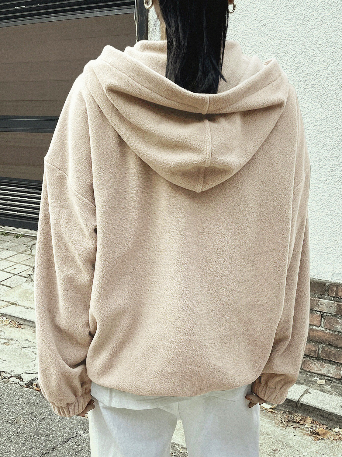 searoomlynn Hoodie Slimカットトップス ヘザーベージュ Mountain Quarter Zip Long Sleeve Hoodie – Charming Charlie