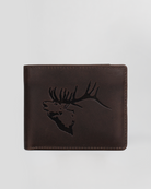 Karla Hanson AMERICA WILD Men's Hunter Leather Wallet Elk Stag - Charming Charlie
