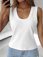 Solid Scoop Neck Tank - Charming Charlie