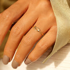 925 Sterling Silver Inlaid Zircon Fish Ring - Charming Charlie