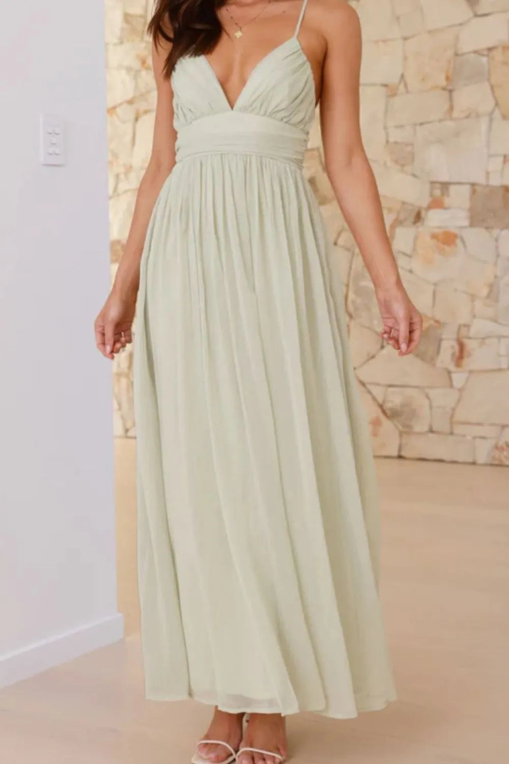 Ruched V-Neck Cami Dress Charming Charlie Ruched V-Neck Cami Dress Charming Charlie