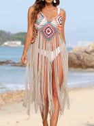 Fringe Spaghetti Strap Cover-Up - Charming Charlie