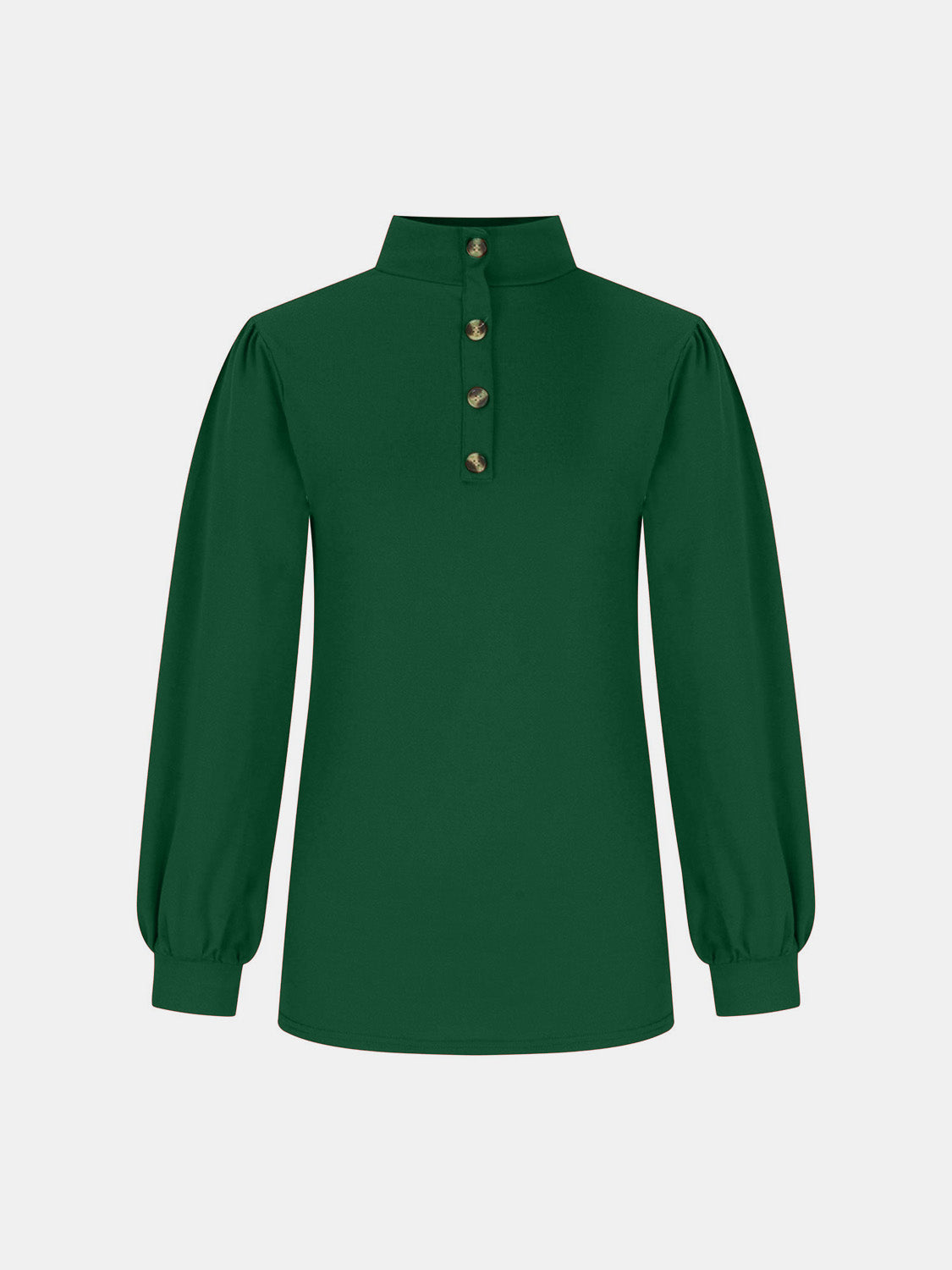 Full Size Mock Neck Long Sleeve T-Shirt – Charming Charlie