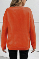 BOO Round Neck Long Sleeve Sweater - Charming Charlie
