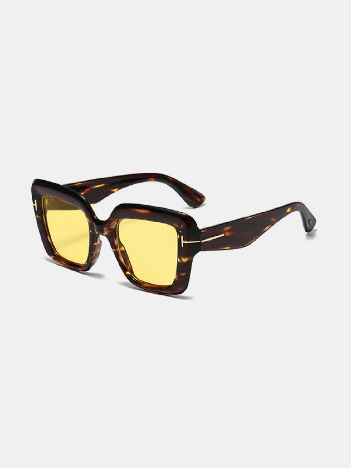 Polycarbonate Frame Square Sunglasses - Charming Charlie