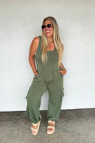 PREORDER: All Set Tank Romper - Charming Charlie