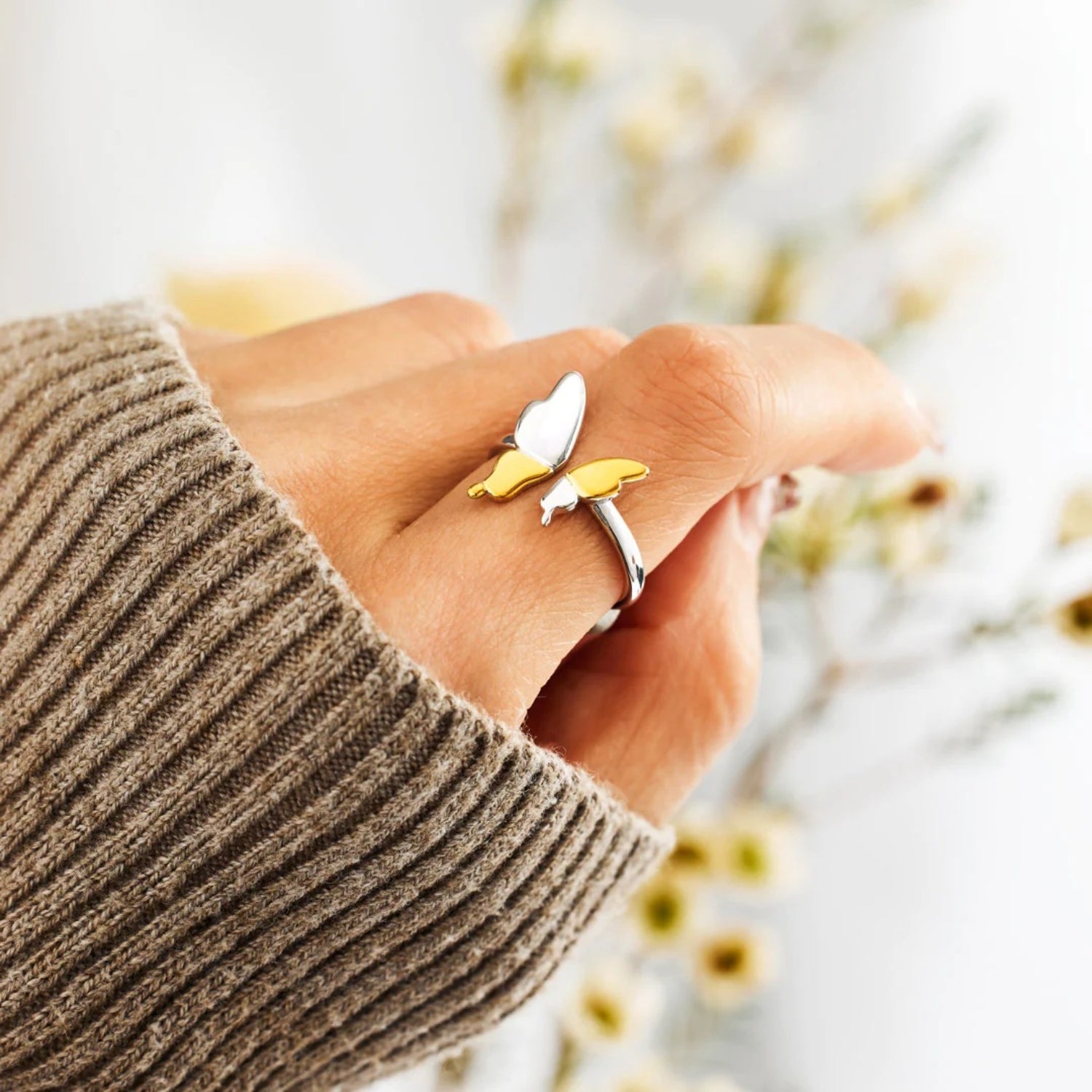 925 Sterling Silver Butterfly Ring - Charming Charlie