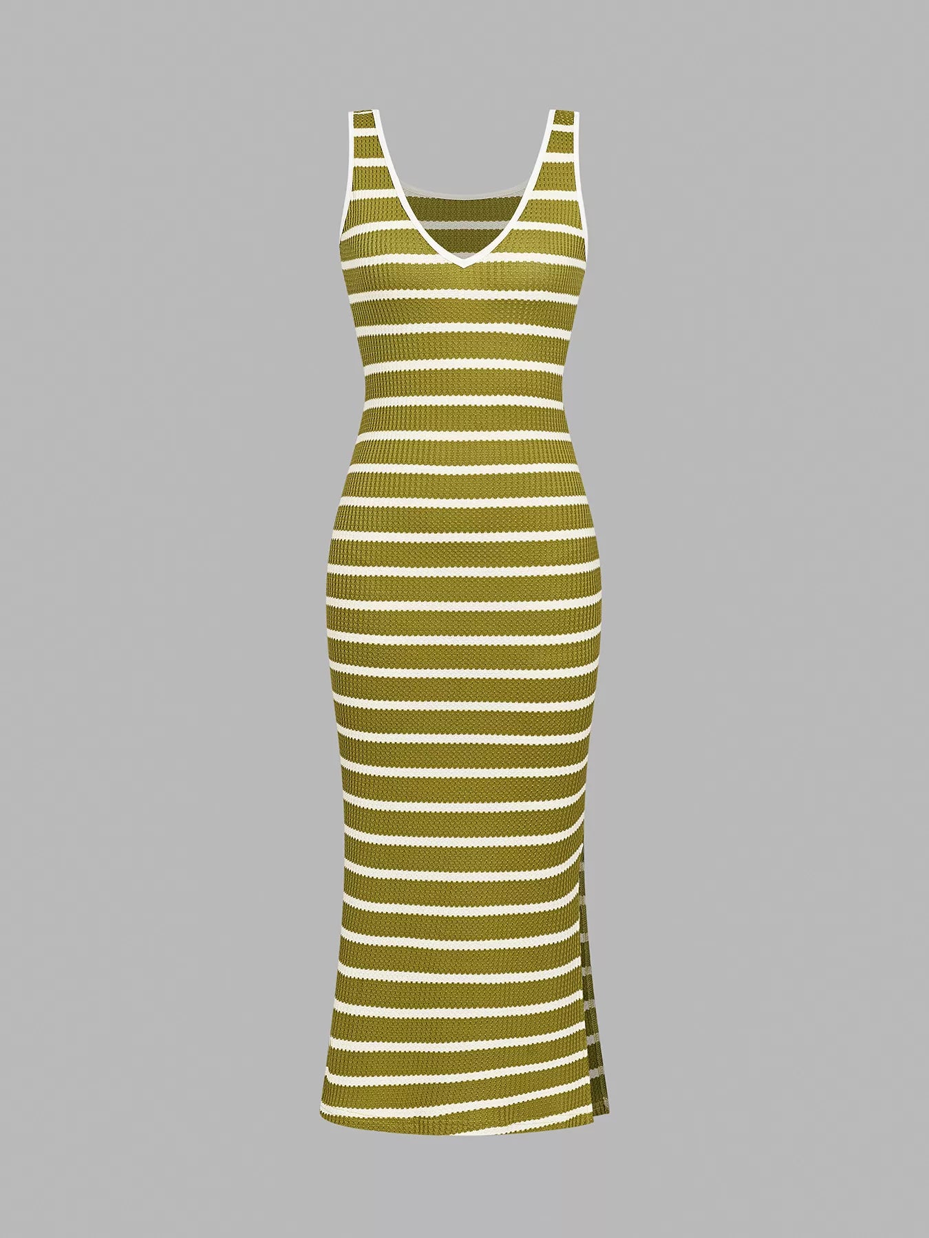 bodycon dress stripes Striped Bodycon Knit Midi Dress – Charming Charlie